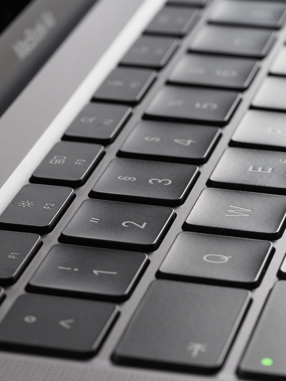 laptop, computer, keyboard, beautiful wallpaper, background, close up